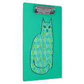 Porte-bloc Milieu du siècle moderne Chat, Mint et Lime Vert (Swatch)