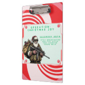 Porte-bloc Militaire amusant/Père Noël de Noël (Gauche)