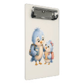 Porte-bloc mini avec frères et sœurs d'oiseaux mig (Incliné)