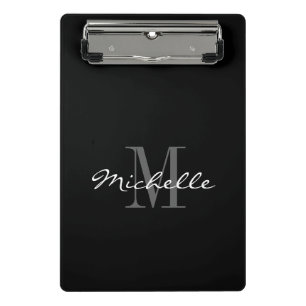 Porte-bloc Mini buvard personnalisé avec monogramme élégant