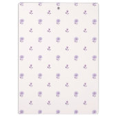 Porte-bloc Mini floral Focus pastel violet (Dos)