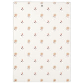 Porte-bloc Mini focus floral chaud neutre (Dos)