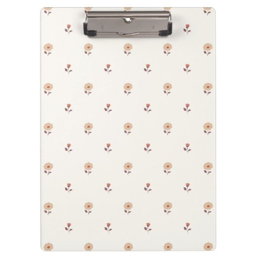 Porte-bloc Mini focus floral chaud neutre (Devant)