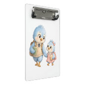 Porte-bloc mini Frères et sœurs oiseaux mignons (Incliné)