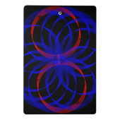 Porte-bloc mini géométrique couleur double myrtill (Dos)
