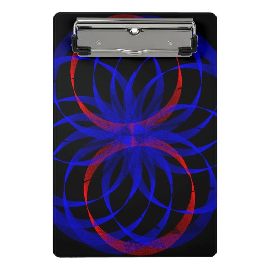 Porte-bloc mini géométrique couleur double myrtill (Devant)