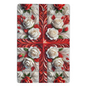 Porte-bloc Mini porte - bloc avec design Rose anglais (Dos)