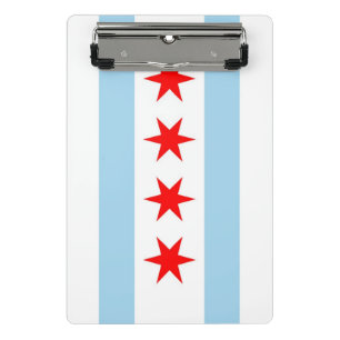 Porte-bloc Mini porte - bloc avec drapeau de Chicago City, US