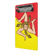 Porte-bloc Mini porte - bloc avec drapeau de la Sicile, Itali (Angle2)