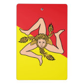 Porte-bloc Mini porte - bloc avec drapeau de la Sicile, Itali (Dos)