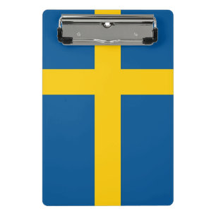 Porte-bloc Mini porte - bloc avec drapeau de la Suède