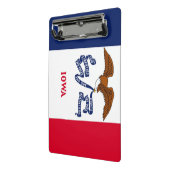 Porte-bloc Mini porte - bloc avec drapeau de l'Etat de l'Iowa (Angle2)