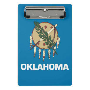 Porte-bloc Mini porte - bloc avec drapeau de l'Oklahoma, USA