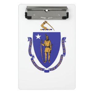 Porte-bloc Mini porte - bloc avec drapeau de Masachusetts, US