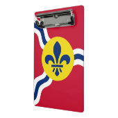 Porte-bloc Mini porte - bloc avec drapeau de Saint Louis, Mis (Angle2)