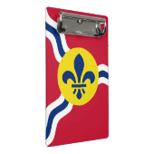 Porte-bloc Mini porte - bloc avec drapeau de Saint Louis, Mis (Incliné)
