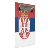 Porte-bloc Mini porte - bloc avec drapeau de Serbie (Incliné)