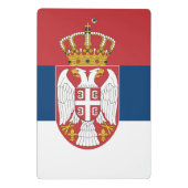 Porte-bloc Mini porte - bloc avec drapeau de Serbie (Dos)