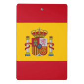 Porte-bloc Mini porte - bloc avec drapeau d'Espagne (Dos)