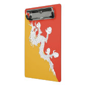 Porte-bloc Mini porte - bloc avec drapeau du Bhoutan (Angle2)