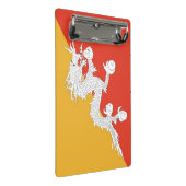 Porte-bloc Mini porte - bloc avec drapeau du Bhoutan (Incliné)