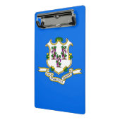 Porte-bloc Mini porte - bloc avec drapeau du Connecticut, USA (Angle2)