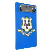 Porte-bloc Mini porte - bloc avec drapeau du Connecticut, USA (Incliné)