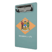 Porte-bloc Mini porte - bloc avec drapeau du Delaware, USA (Angle2)