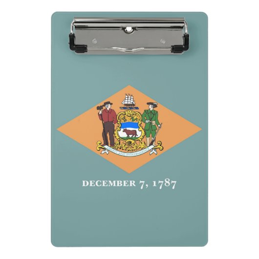 Porte-bloc Mini porte - bloc avec drapeau du Delaware, USA (Devant)