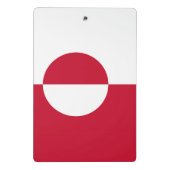 Porte-bloc Mini porte - bloc avec drapeau du Groenland (Dos)