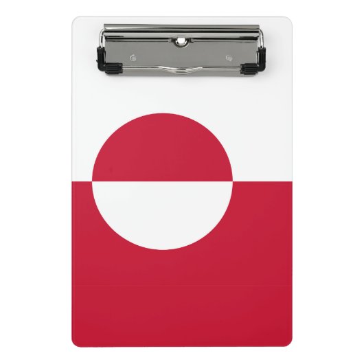 Porte-bloc Mini porte - bloc avec drapeau du Groenland (Devant)