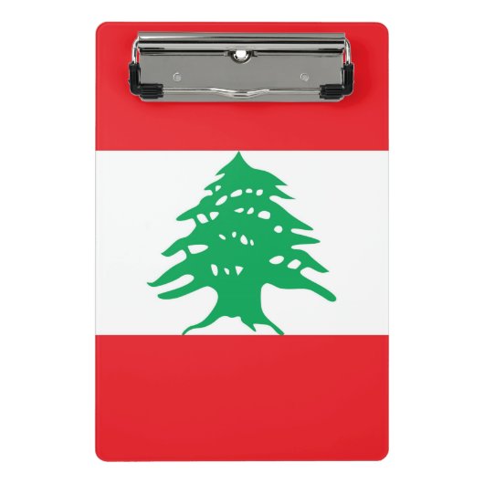 Porte-bloc Mini porte - bloc avec drapeau du Liban (Devant)
