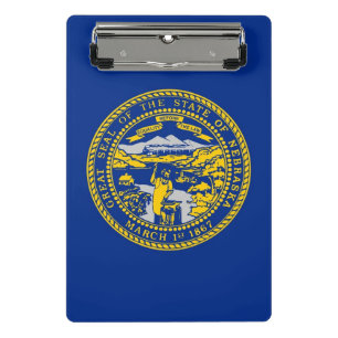Porte-bloc Mini porte - bloc avec drapeau du Nebraska, USA