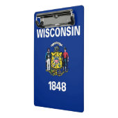 Porte-bloc Mini porte - bloc avec drapeau du Wisconsin, USA (Angle2)