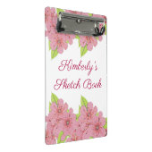 Porte-bloc Mini Porte - bloc d'anémones rose customisé (Incliné)