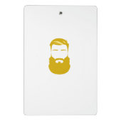 Porte-bloc Mini Porte - bloc de barbe jaune (Dos)