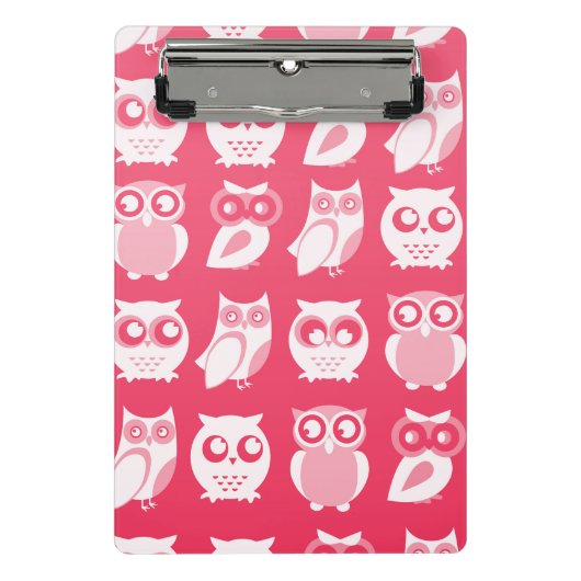 Porte-bloc Mini Porte - bloc de Chouettes blanches (Devant)