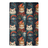 Porte-bloc Mini Porte - bloc de festive chats (Dos)