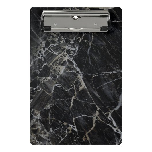 Porte-bloc Mini porte - bloc de marbre noir (Devant)