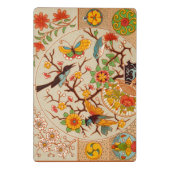 Porte-bloc Mini Porte - bloc d'oiseaux et de papillons (Dos)