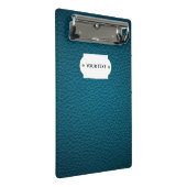 Porte-bloc Mini porte - bloc en cuir bleu (Incliné)