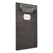 Porte-bloc Mini porte - bloc en cuir gris (Incliné)