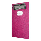 Porte-bloc Mini porte - bloc en cuir rose (Angle2)