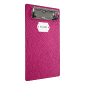 Porte-bloc Mini porte - bloc en cuir rose (Incliné)