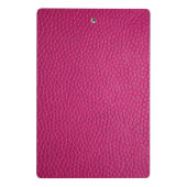 Porte-bloc Mini porte - bloc en cuir rose (Dos)