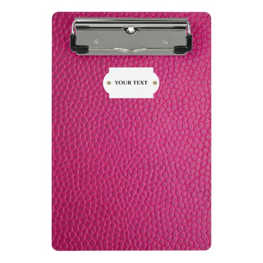 Porte-bloc Mini porte - bloc en cuir rose (Devant)