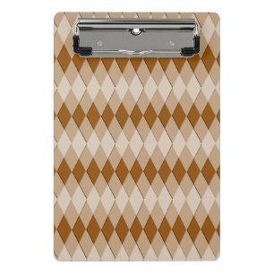 Porte-bloc Mini Porte - bloc - motif Jacquard (Browns)