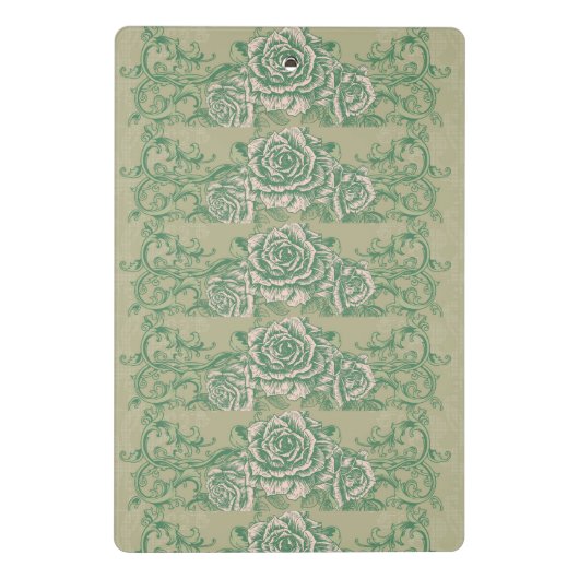 Porte-bloc Mini Porte - bloc Rose vert (Dos)