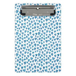 Porte-bloc Mini Presse-papiers Cœur Bleu Mignon