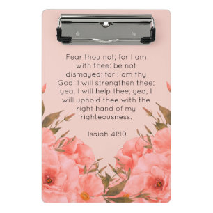 Porte-bloc Mini Presse-Papiers de Verset Biblique Motif Flo